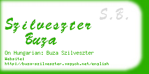 szilveszter buza business card